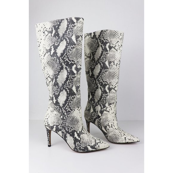 NEW Steve Madden Kinga Embossed Stiletto Knee Boot - Picture 5 of 8